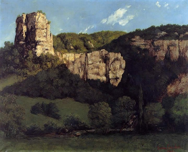 Gustave Courbet Bald Rock in the Valley of Ornans